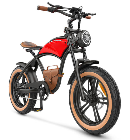 HIDOES B10 Electric Bike – 1000W Motor | 48V 12.5Ah Battery | 28 MPH Speed | 40 Miles Range