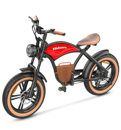 HIDOES B10 Electric Bike – 1000W Motor | 48V 12.5Ah Battery | 28 MPH Speed | 40 Miles Range