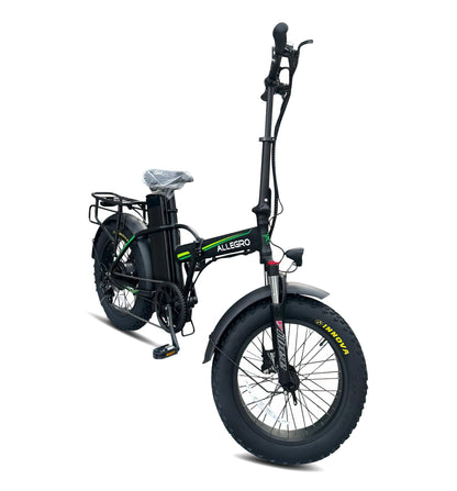 Allegro City Fold Pro Foldable Electric Bike – 250W Motor | 48V 35Ah Battery | 15.5 MPH Speed | 100 Miles Range