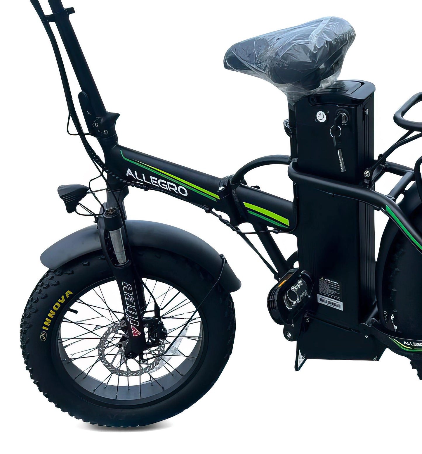 Allegro City Fold Pro Foldable Electric Bike – 250W Motor | 48V 35Ah Battery | 15.5 MPH Speed | 100 Miles Range